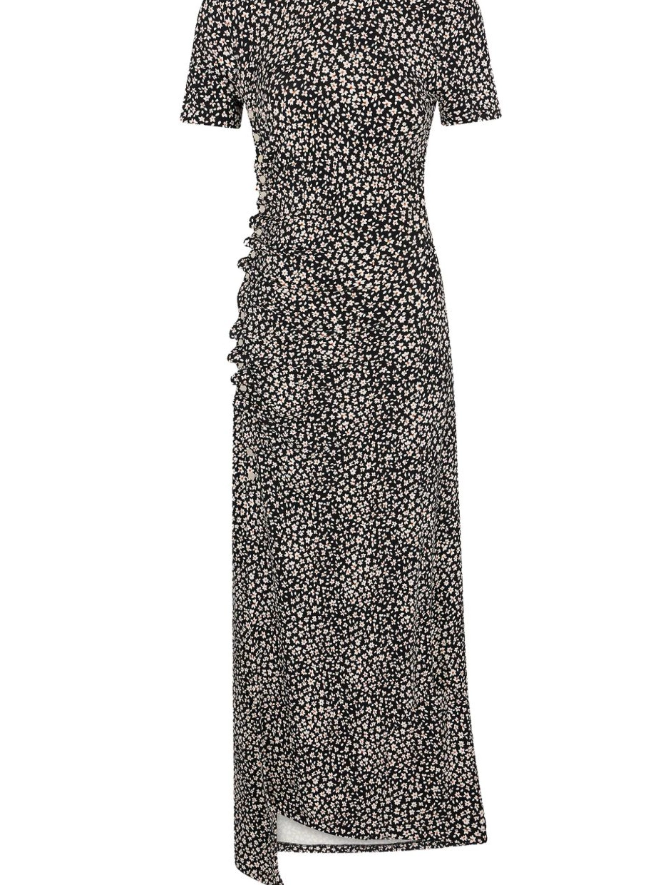 Women short-sleeve dress floral-print Rabanne 0503